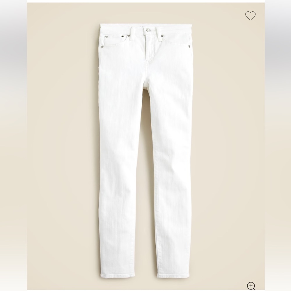 J crew 9" toothpick jeans